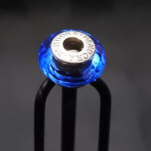 Authentic Pandora Blue Fascinating Faceted Murano Glass Bead